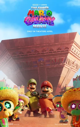 Super Mario Galaxy Movie Mesoamerican Style Animated Movie Poster