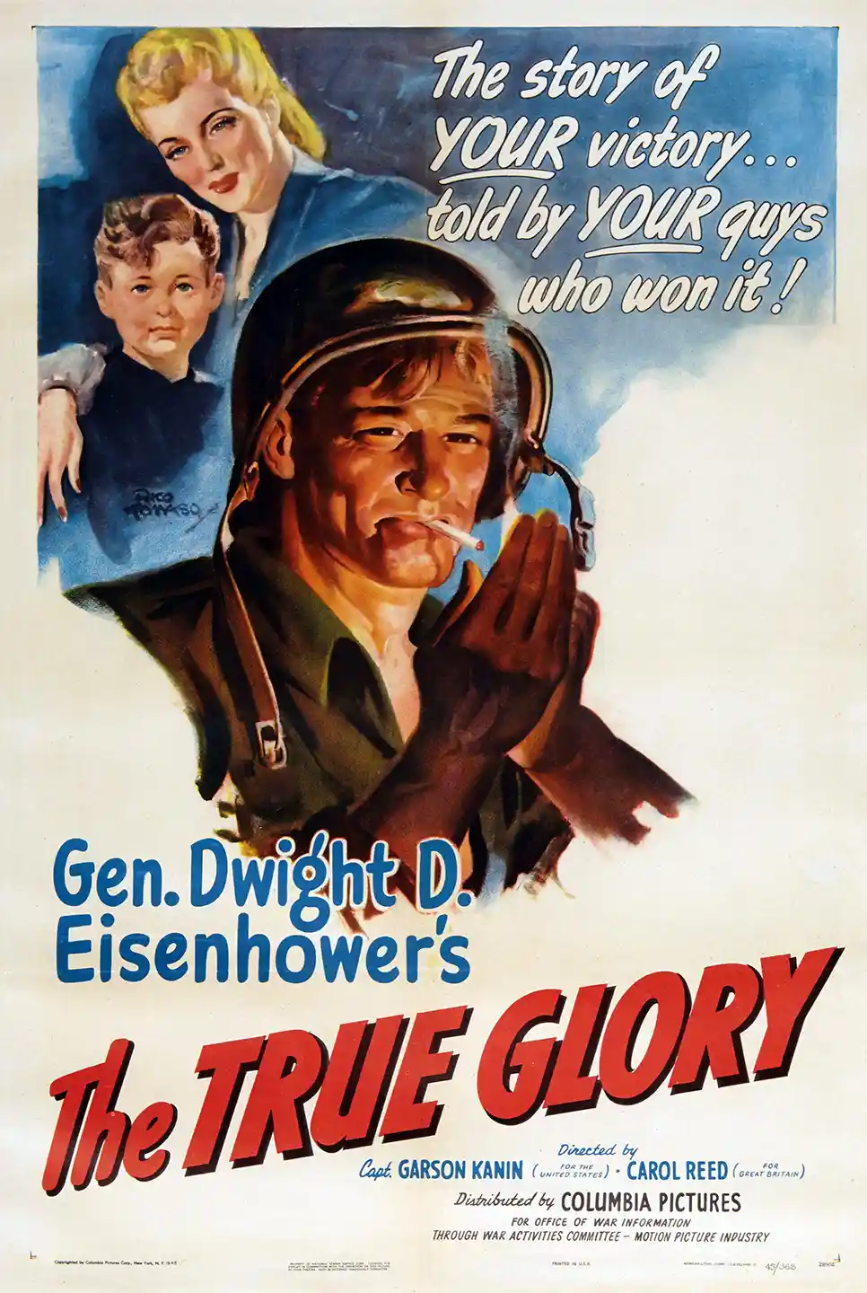 The True Glory | WWII Documentary Movie Poster | Vintage Soldier Art Print