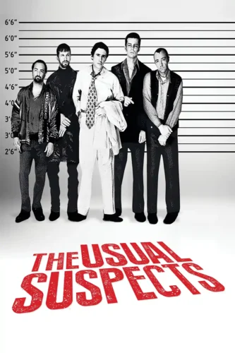 The Usual Suspects 1995 Lineup Film Noir Movie Poster