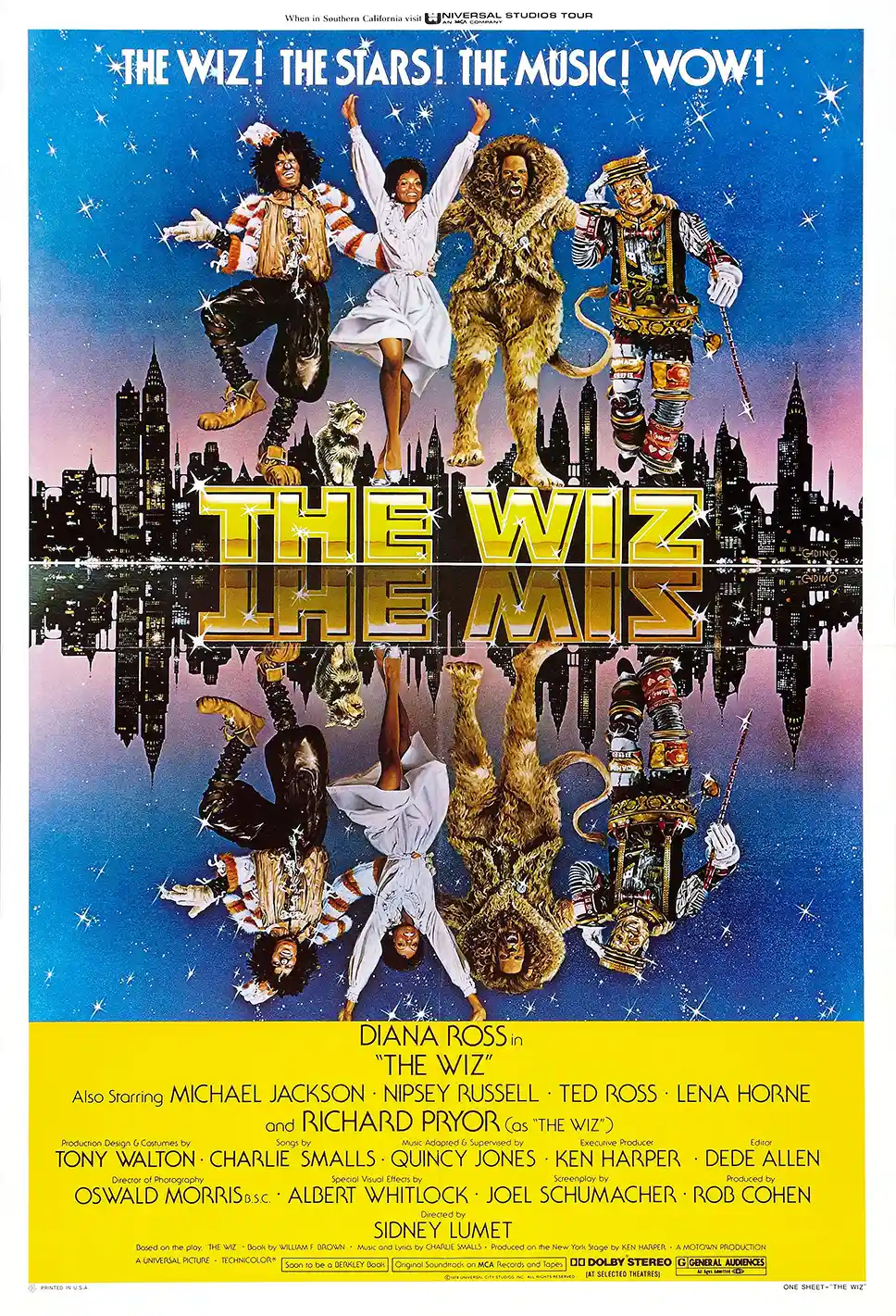 The Wiz (1978) | Movie Poster | Diana Ross Michael Jackson Retro Art