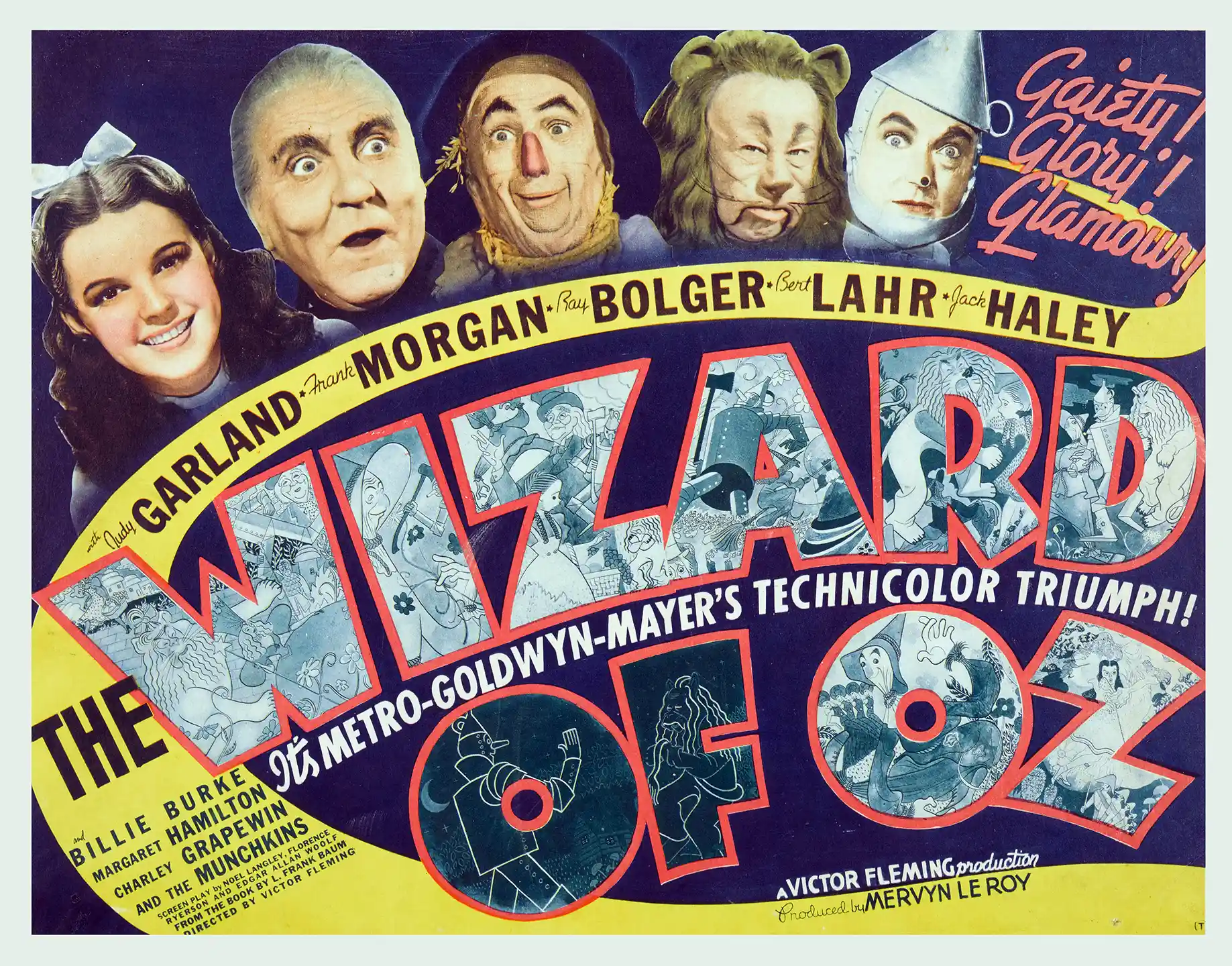 The Wizard of Oz | Movie Poster | 1939 Vintage Lobby Card Art