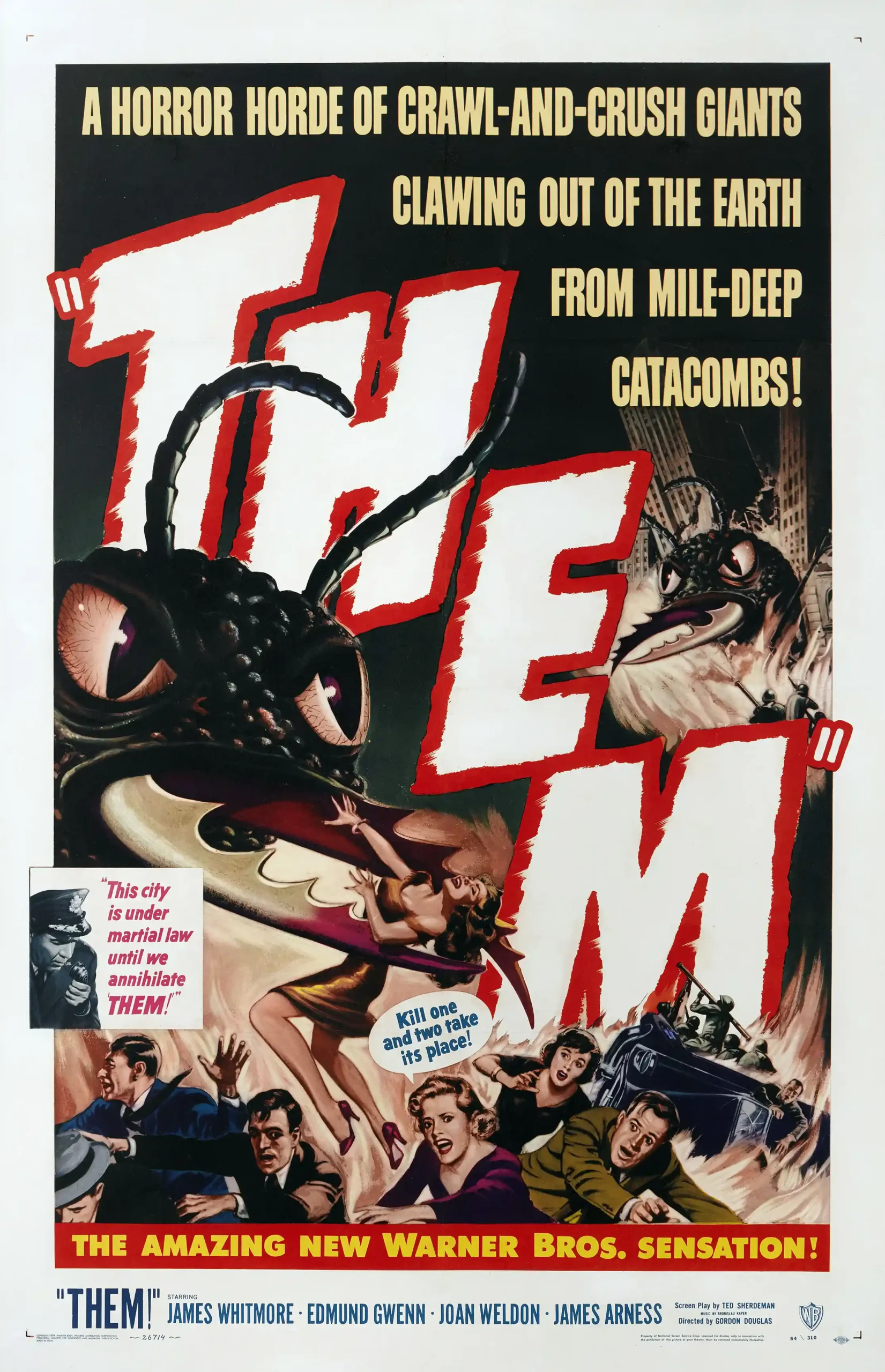 Them! (1954) | Movie Poster | Classic Sci-Fi Horror Wall Art