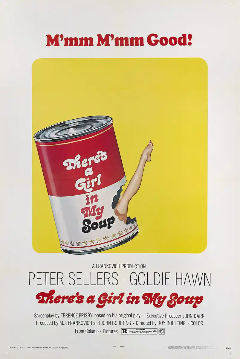 There's a Girl in My Soup | Movie Poster | Pop Art Soup Can Design