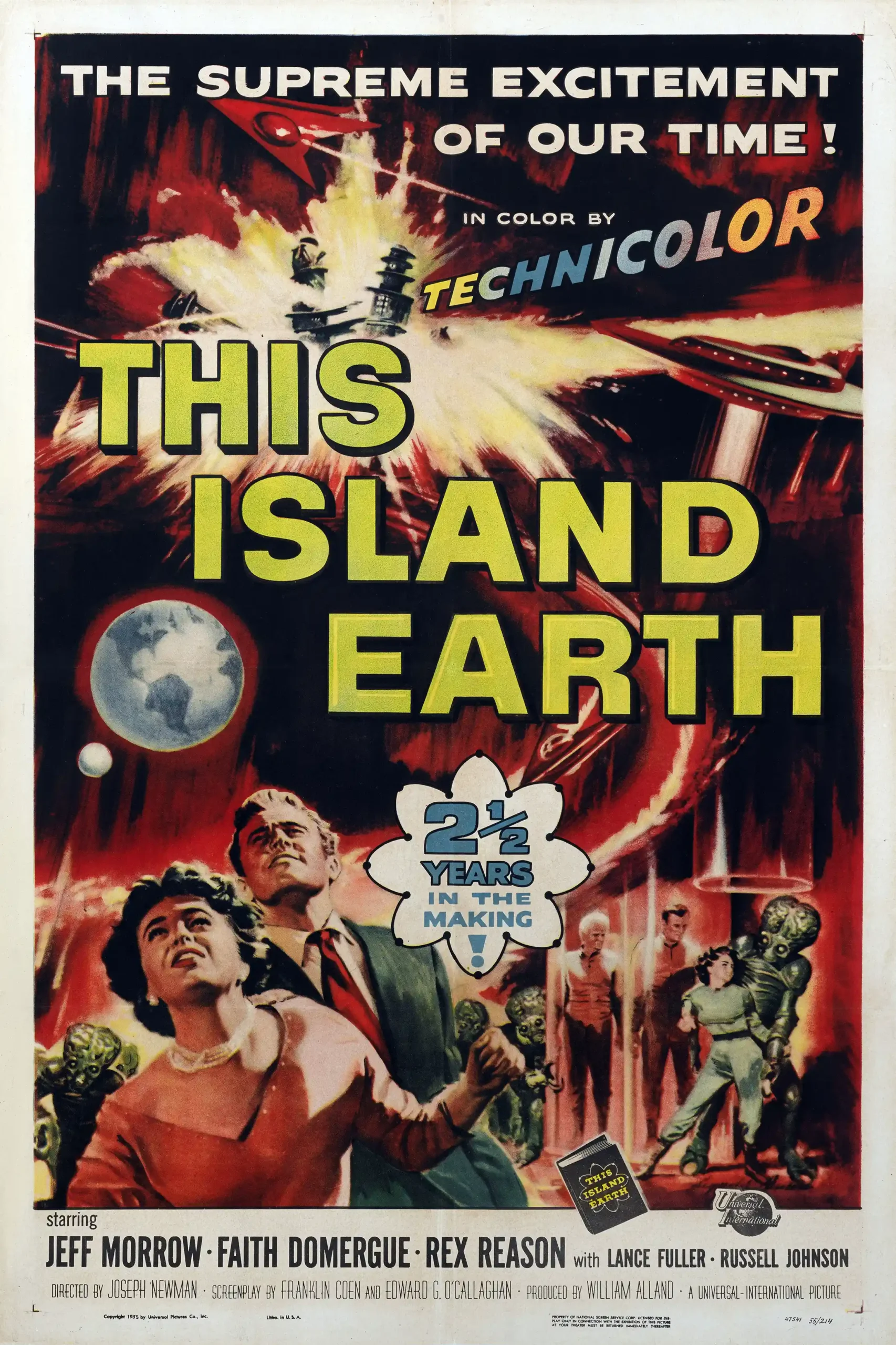 This Island Earth | Movie Poster | 1955 Vintage Sci-Fi Art Print