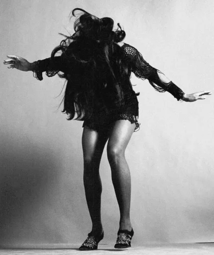 Tina Turner Performance Black and White Photography Print