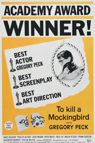 To Kill a Mockingbird 1962 Academy Award Winner Movie Poster