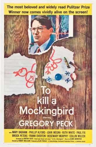 To Kill a Mockingbird 1962 Movie, Gregory Peck Movie Poster