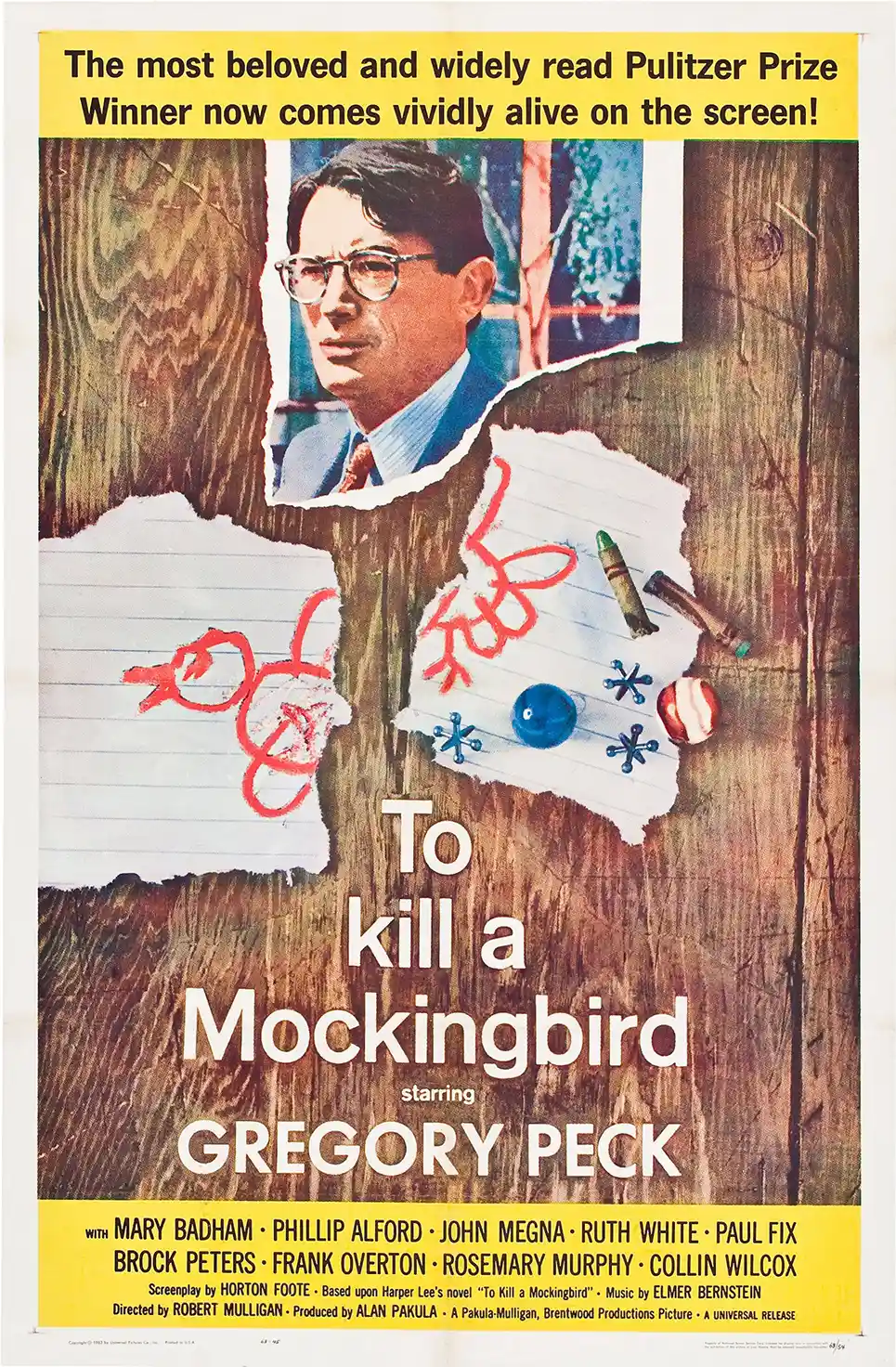 To Kill a Mockingbird | Classic Movie Poster | Gregory Peck Wall Art