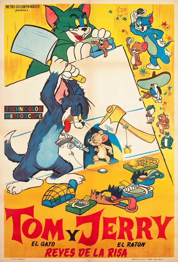 Tom and Jerry | Movie Poster | Vintage Argentinian Film Art Print