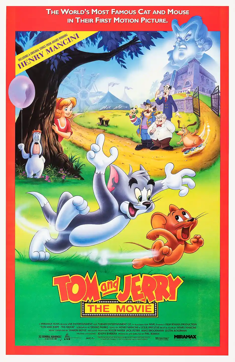 Tom and Jerry: The Movie | Animated Film Poster | Classic Chase Wall Art