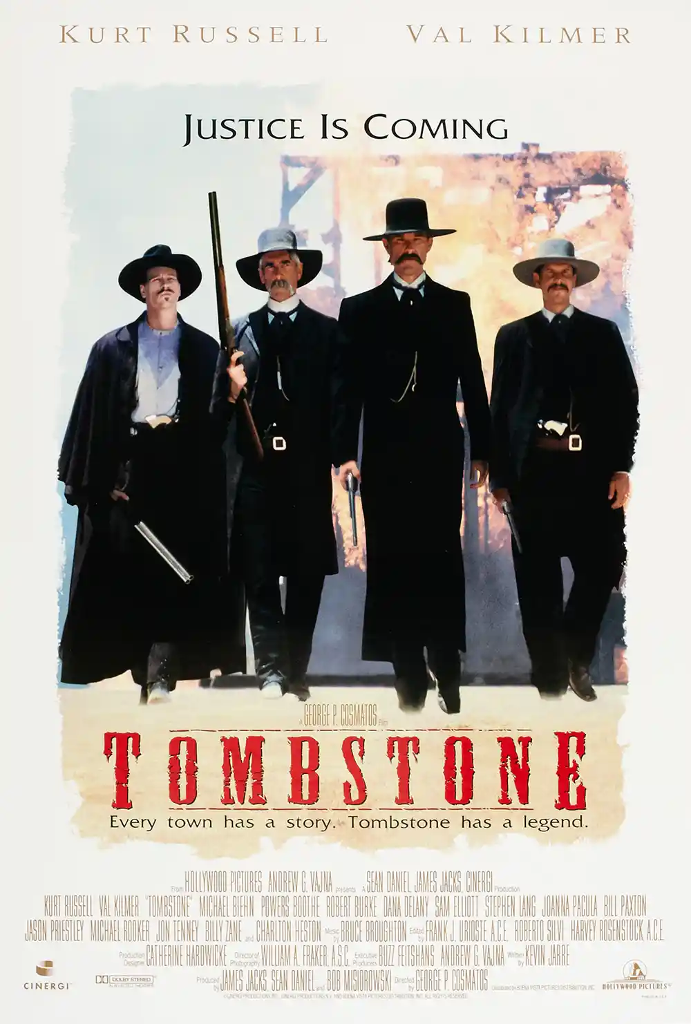 Tombstone | Classic Movie Poster | Earp Brothers Theatrical Wall Art