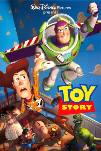 Toy Story 1995 Movie Woody and Buzz Lightyear Poster