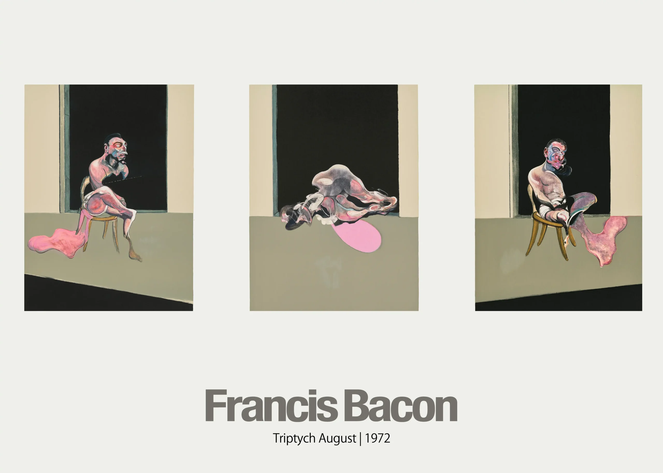 Francis Bacon | Art Poster | Triptych August 1972 Expressionist Print