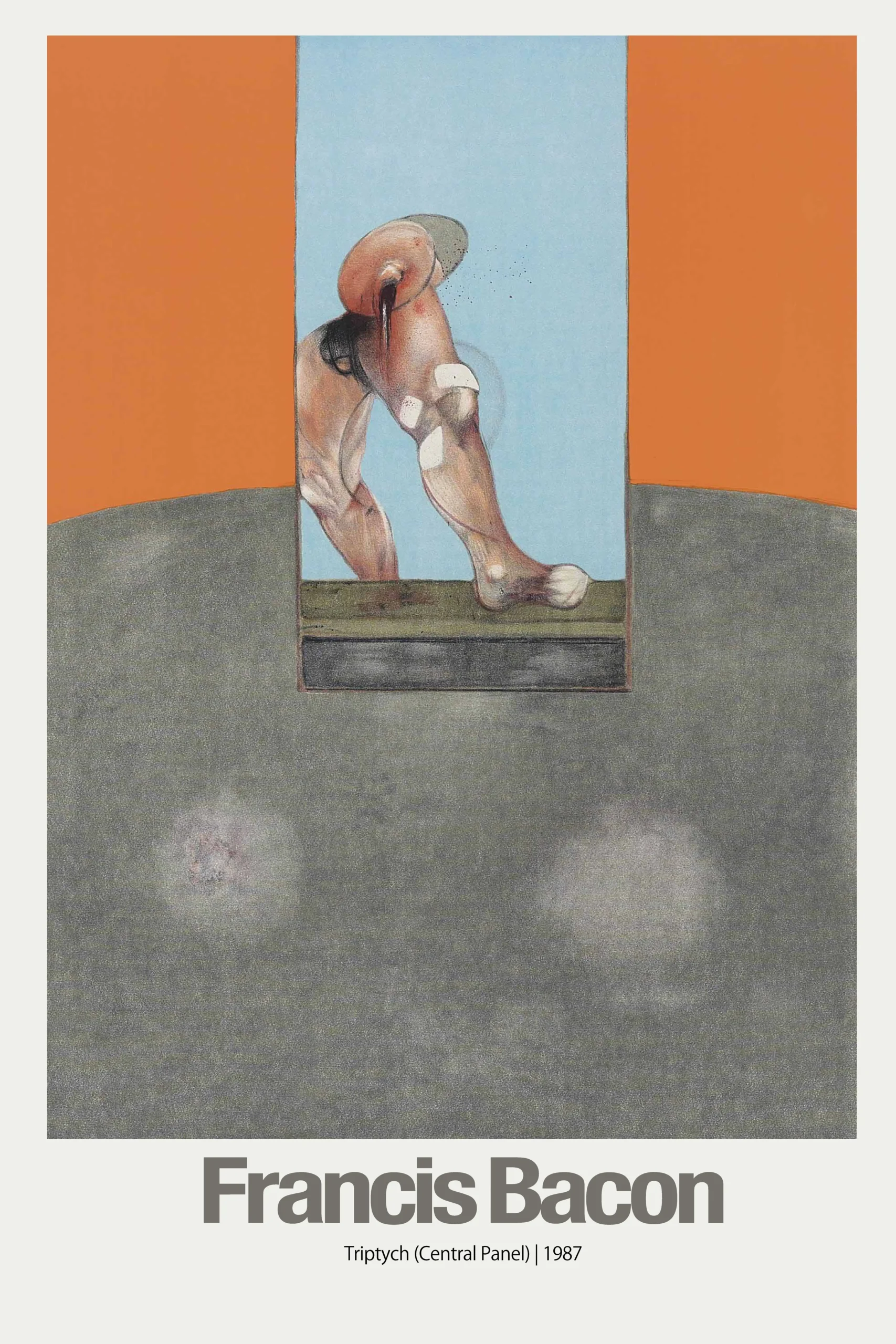 Francis Bacon | Art Poster | Triptych Central Panel 1987 Print