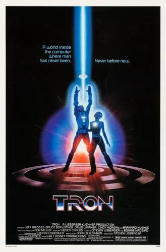 Tron 1982 Vintage Science Fiction Movie Poster