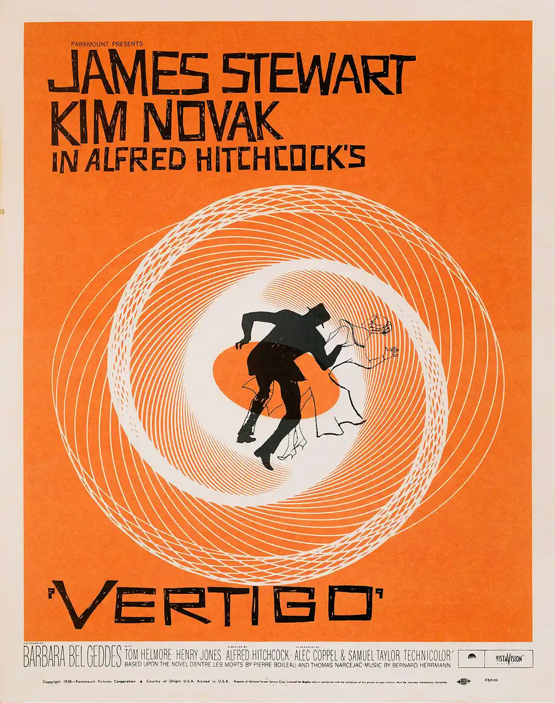 Vertigo | Classic Movie Poster | Saul Bass Swirling Vortex Art