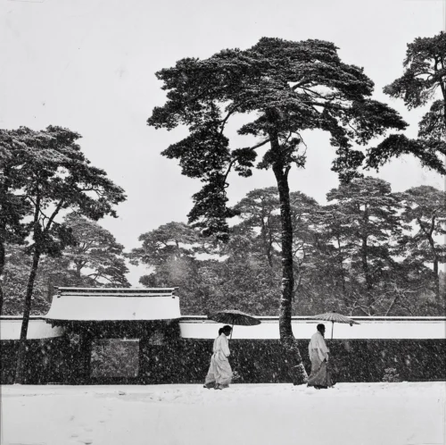 Werner Bischof Courtyard of the Meiji Temple Tokyo 1951 Photography Print