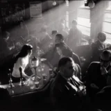 Pub in Soho 1955 by Willy Ronis Black and White Photography Print