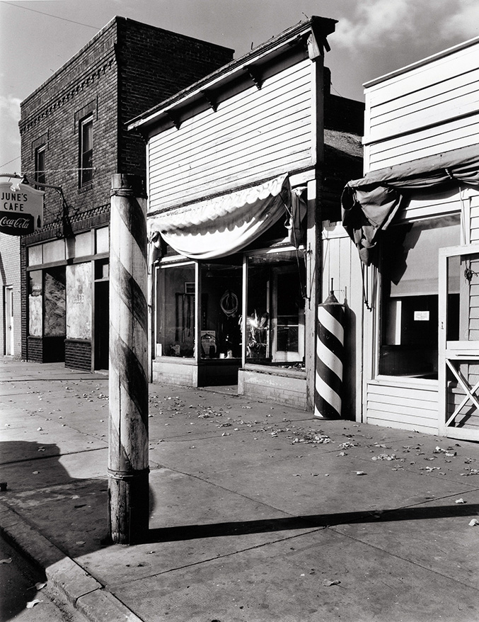 Wright Morris | Art Poster | Vintage Barber Pole Black & White Photo