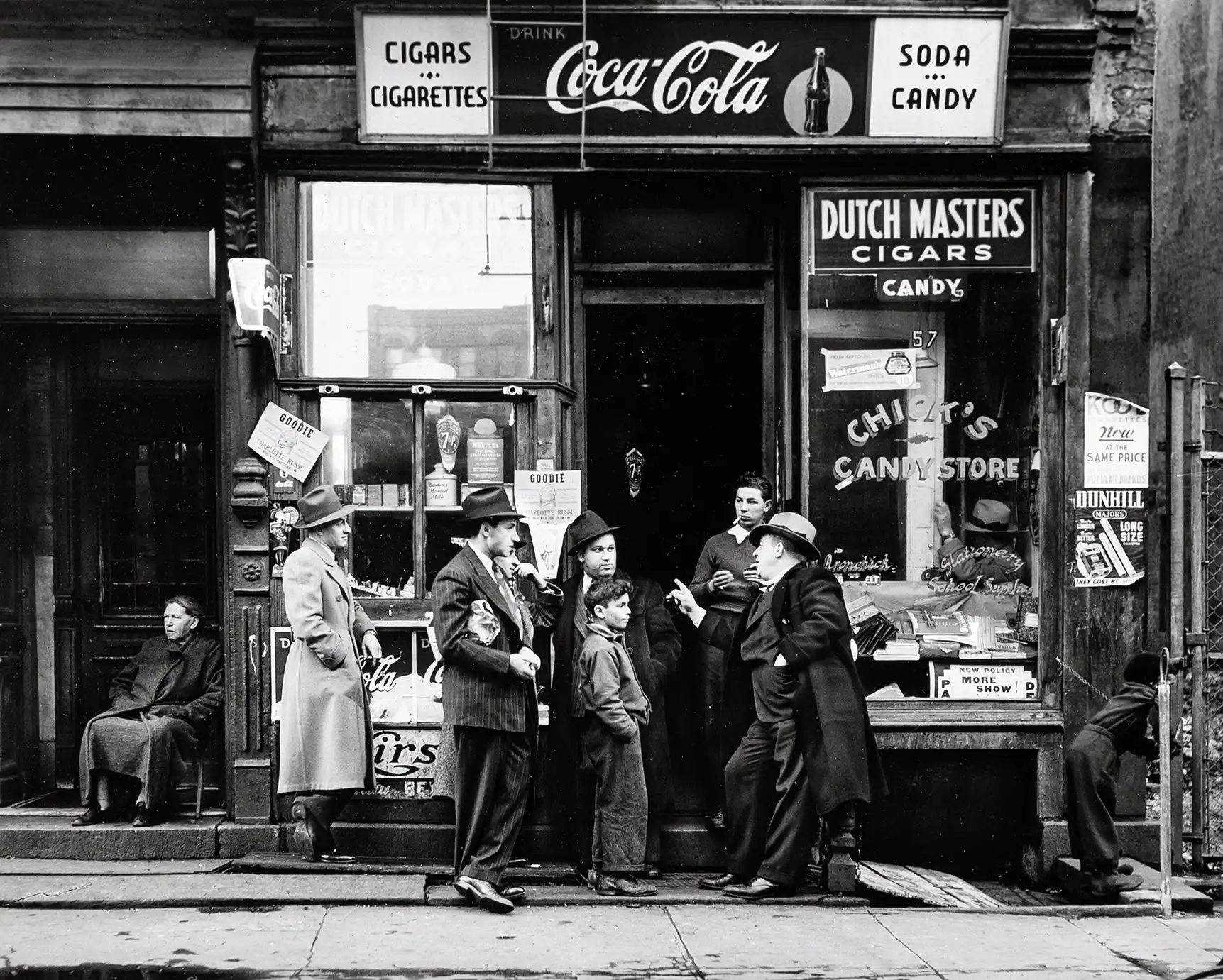 Walter Rosenblum photography print — New York street photography print, Chick's Candy Store 1938