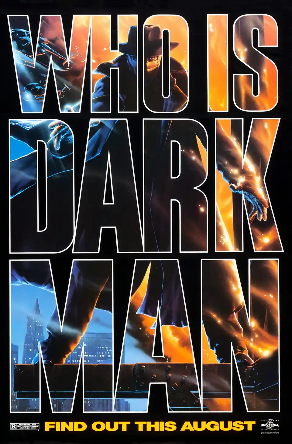 Darkman | Movie Poster | Original 1990 'Who Is Dark Man' Art Print
