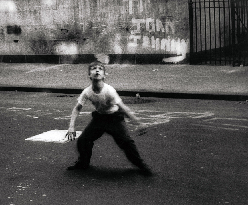 William Klein | Fine Art Photography Poster | Boy Playing Baseball, NYC