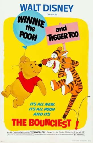 Winnie the Pooh and Tigger Too 1974 Vintage Movie Poster