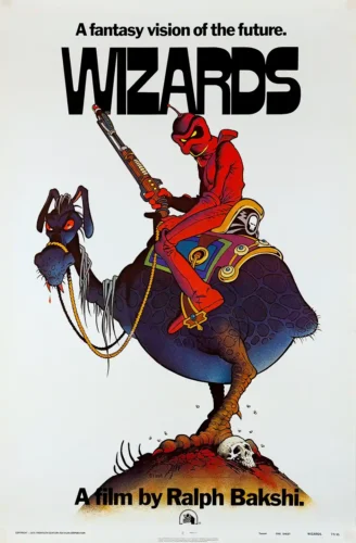 Wizards 1977 Ralph Bakshi Animated Fantasy Movie Poster
