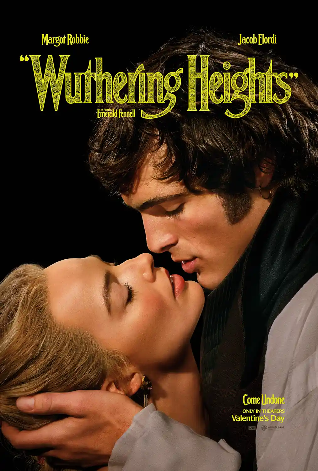 Wuthering Heights | Movie Poster | Margot Robbie & Jacob Elordi Romantic Art