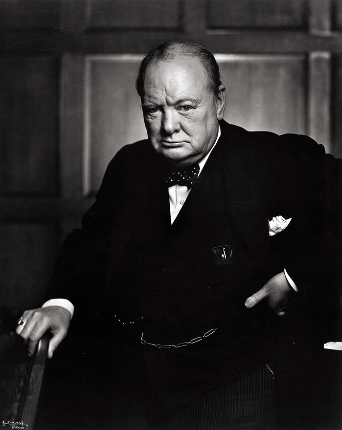 Winston Churchill | Art Photography Poster | Yousuf Karsh Black & White Portrait