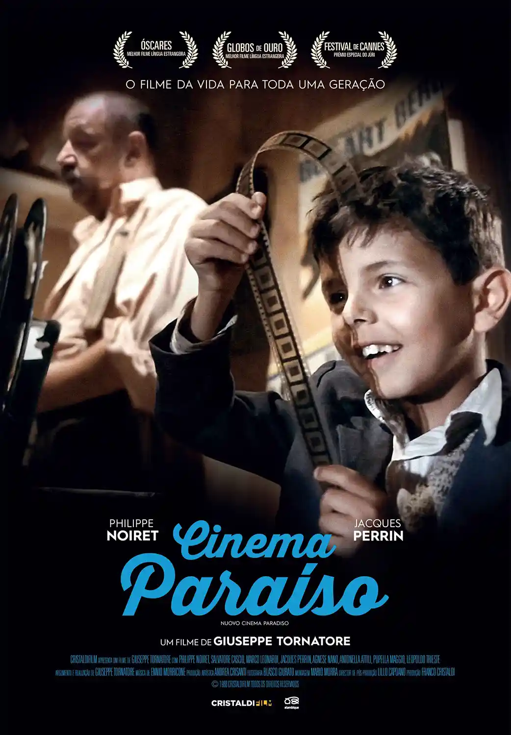 Cinema Paradiso | Movie Poster | Young Salvatore Film Strip Art Print