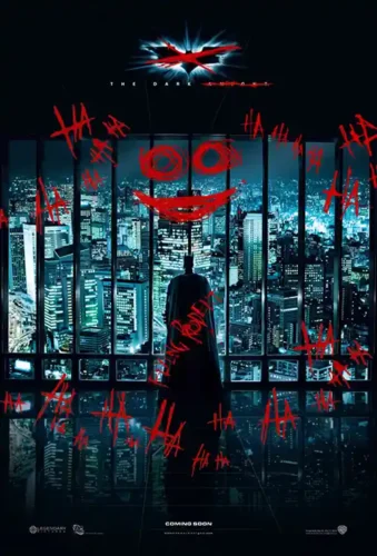 The Dark Knight Gotham City Joker Graffiti Movie Poster