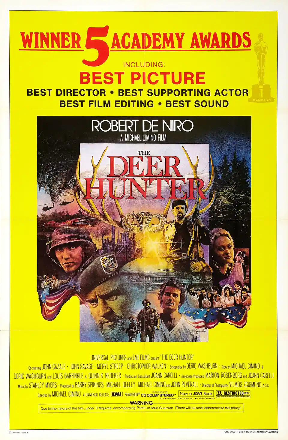 The Deer Hunter | Movie Poster | Vintage Academy Award Winner Print