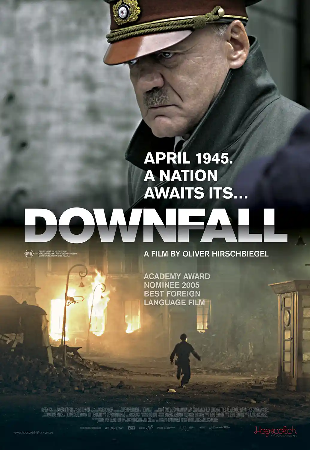 Downfall Movie Poster | WWII Film Art Print | Hitler Portrait