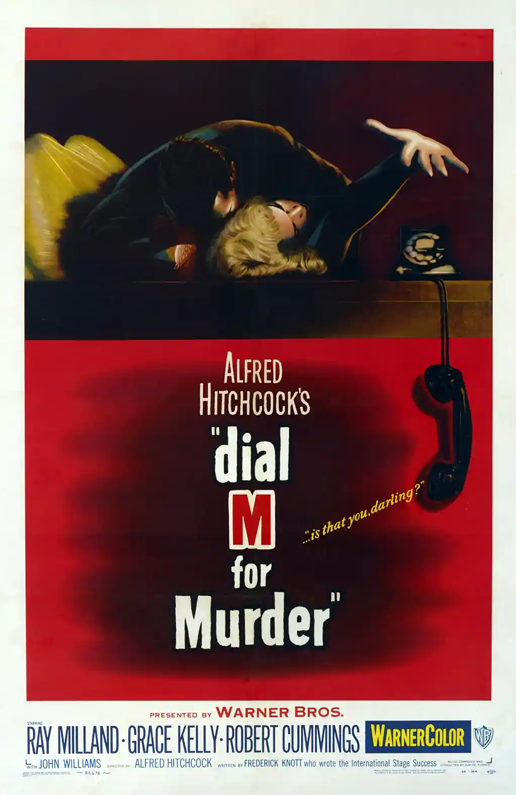 Dial M for Murder | Movie Poster | Vintage Hitchcock Thriller Print