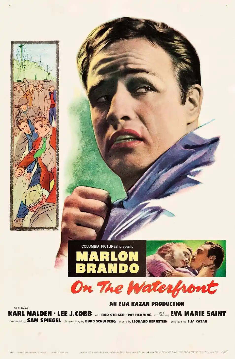 On The Waterfront | Movie Poster | Classic Marlon Brando Portrait Art