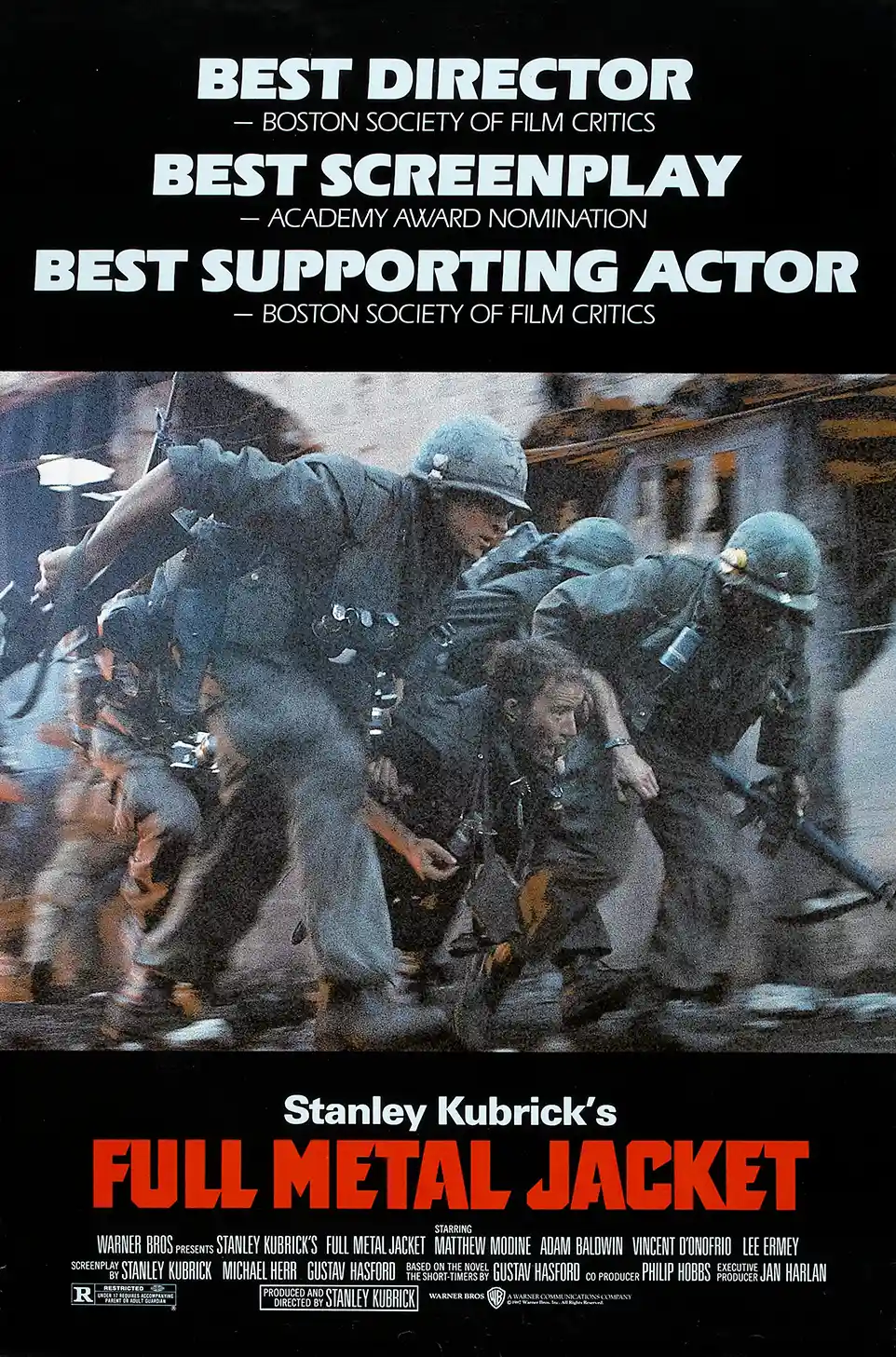 Full Metal Jacket | Movie Poster | Stanley Kubrick Combat Scene Art