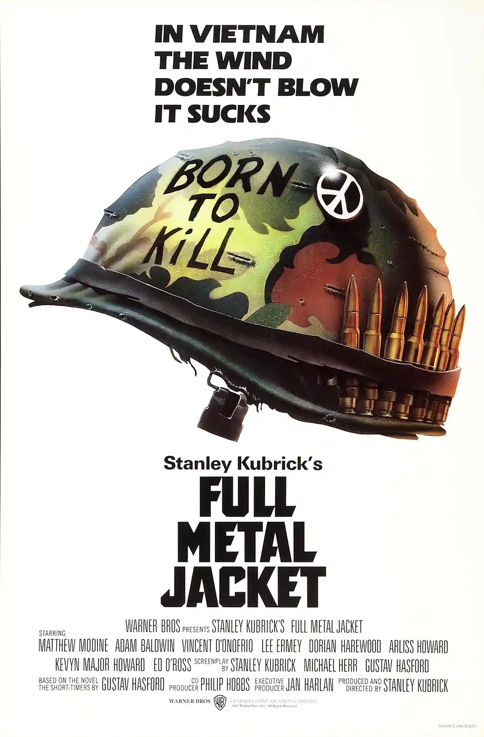 Full Metal Jacket | Movie Poster | Born to Kill Helmet Art Print