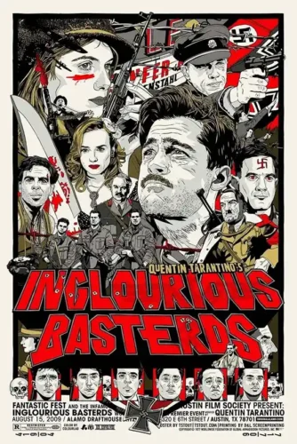 Inglourious Basterds Character Collage Movie Poster