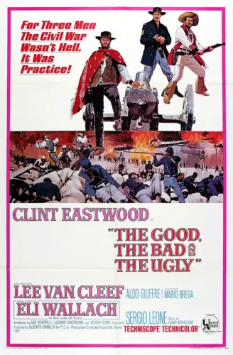 The Good, the Bad and the Ugly Vintage Western Movie Poster