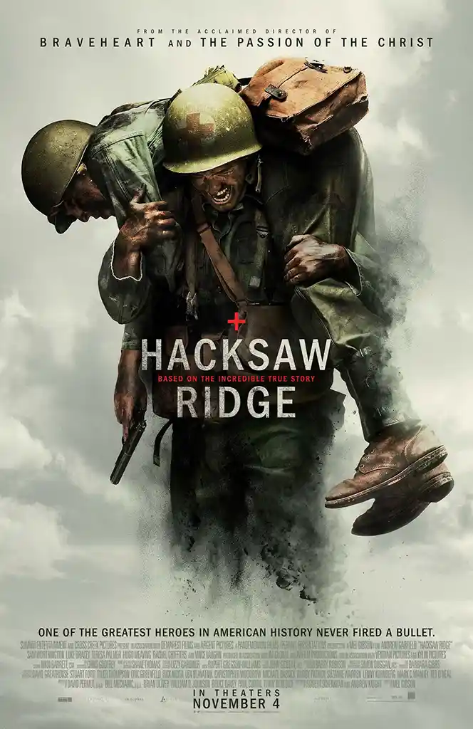 Hacksaw Ridge | Movie Poster | WWII Combat Medic Rescue Art