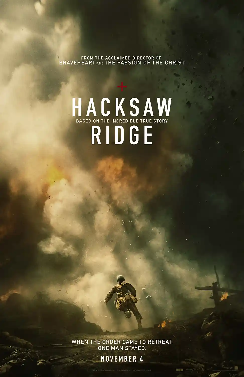 Hacksaw Ridge | Movie Poster | WWII War Drama Wall Art Print