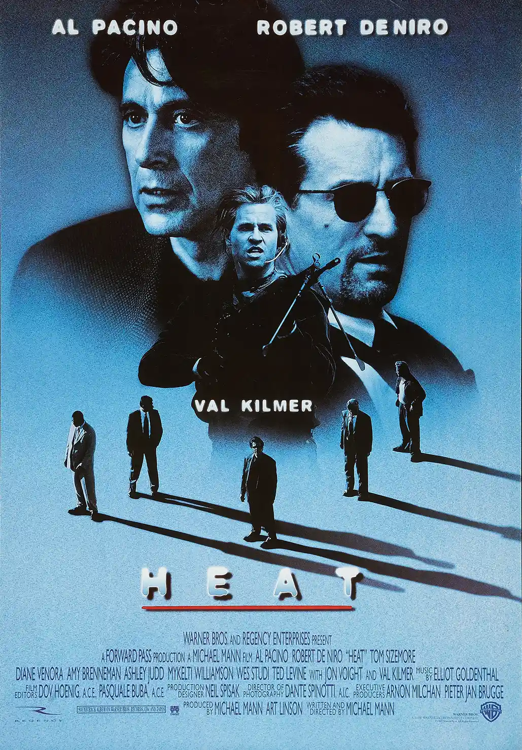 Heat | Movie Poster | Al Pacino & Robert De Niro Classic Film Art