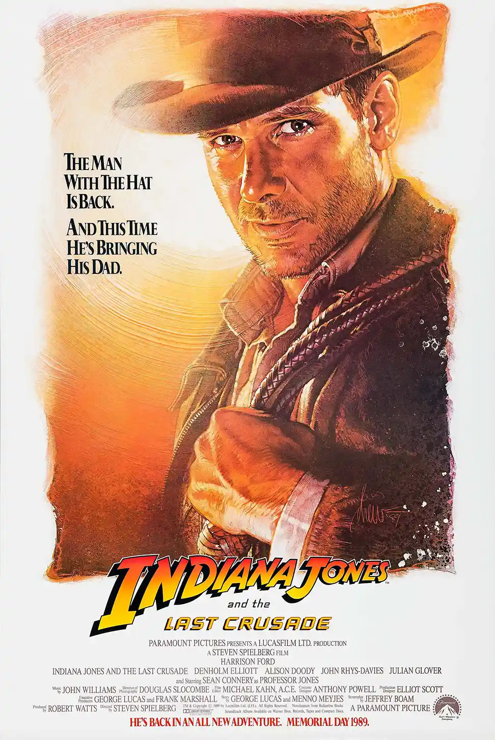 Indiana Jones and the Last Crusade | Movie Poster | Classic 1989 Artwork Print