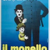 Charlie Chaplin The Kid Italian Il Monello Vintage Movie Poster