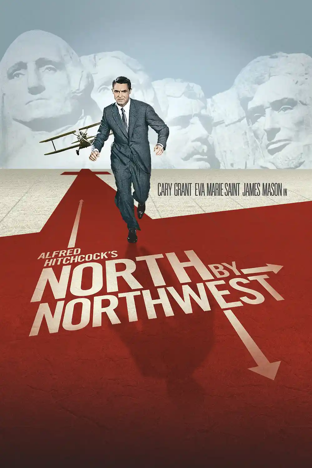 North by Northwest | Movie Poster | Cary Grant Mount Rushmore Classic Art Print