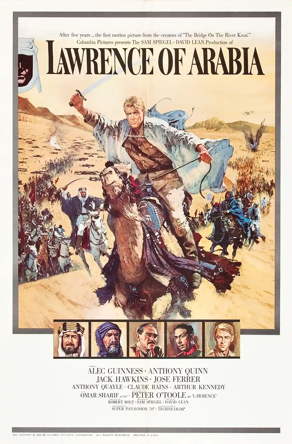 Lawrence of Arabia | Classic Movie Poster | T.E. Lawrence Desert Charge Wall Art