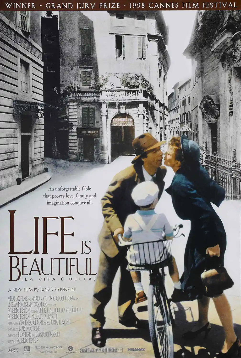 Life Is Beautiful | Movie Poster | Classic Italian Film Wall Art