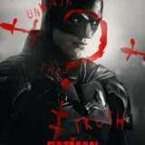 The Batman 2022 Red Grunge Movie Poster Cinematic Print