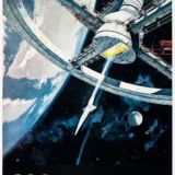 2001: A Space Odyssey Space Station Vintage Variant 2 Movie Poster